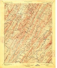 1901 Map of Arbovale, WV, 1913 Print