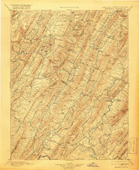1901 Map of Arbovale, WV, 1919 Print