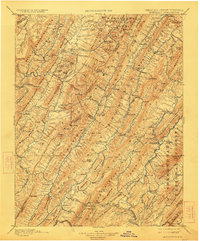 1901 Map of Arbovale, WV, 1923 Print