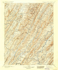 1901 Map of Arbovale, WV, 1937 Print