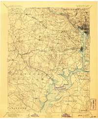 preview thumbnail of historical topo map of Fairfax County, VA in 1894