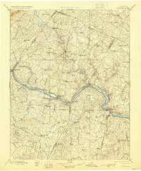 1897 Map of Palmyra, VA, 1929 Print