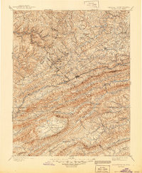 1895 Map of Pocahontas, 1944 Print