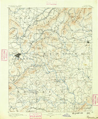 1890 Map of Roanoke