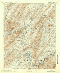 preview thumbnail of historical topo map of Botetourt County, VA in 1894