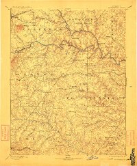 1892 Map of Spotsylvania, 1912 Print