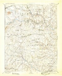 1892 Map of Spotsylvania, 1932 Print