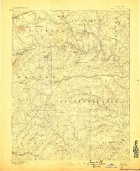 1892 Map of Spottsylvania, 1898 Print
