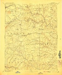 1892 Map of Fauquier County, VA, 1907 Print