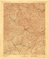 1897 Map of Tazewell, 1932 Print