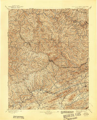 1897 Map of Tazewell, 1944 Print