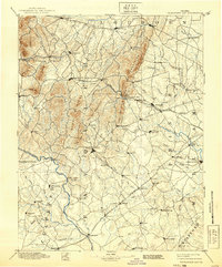 1894 Map of Thorofare Gap, 1939 Print