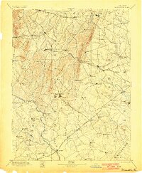 1894 Map of Warrenton, 1900 Print