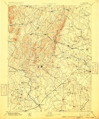 preview thumbnail of historical topo map of Warrenton, VA in 1894