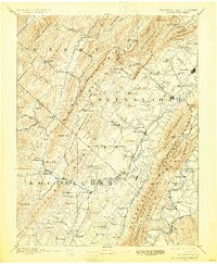 1892 Map of Woodstock, 1929 Print