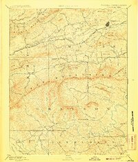 1892 Map of Wytheville, 1907 Print