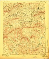 1892 Map of Wytheville, 1918 Print