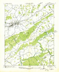 preview thumbnail of historical topo map of Abingdon, VA in 1935