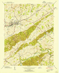 preview thumbnail of historical topo map of Abingdon, VA in 1938