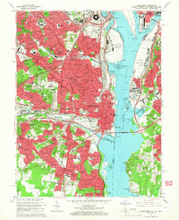 Download a high-resolution, GPS-compatible USGS topo map for Alexandria, VA (1966 edition)