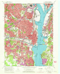 Download a high-resolution, GPS-compatible USGS topo map for Alexandria, VA (1971 edition)