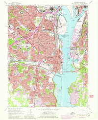 Download a high-resolution, GPS-compatible USGS topo map for Alexandria, VA (1980 edition)