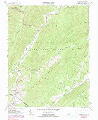 Download a high-resolution, GPS-compatible USGS topo map for Allegany, VA (1991 edition)