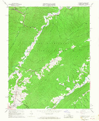 Download a high-resolution, GPS-compatible USGS topo map for Alleghany, VA (1968 edition)
