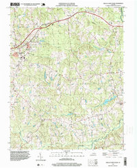 Download a high-resolution, GPS-compatible USGS topo map for Amelia Court House, VA (1999 edition)