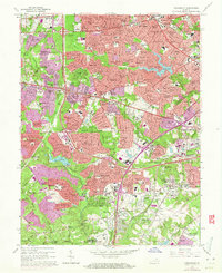 Download a high-resolution, GPS-compatible USGS topo map for Annandale, VA (1971 edition)
