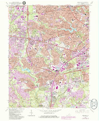 Download a high-resolution, GPS-compatible USGS topo map for Annandale, VA (1984 edition)
