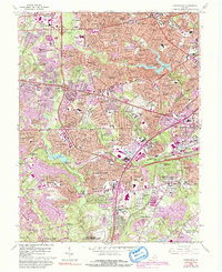 Download a high-resolution, GPS-compatible USGS topo map for Annandale, VA (1992 edition)