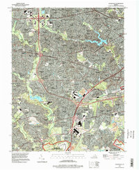 Download a high-resolution, GPS-compatible USGS topo map for Annandale, VA (1998 edition)