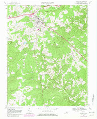 preview thumbnail of historical topo map of Appomattox, VA in 1968