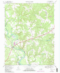 preview thumbnail of historical topo map of King and Queen County, VA in 1968