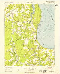 Download a high-resolution, GPS-compatible USGS topo map for Bacons Castle, VA (1953 edition)