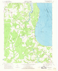 Download a high-resolution, GPS-compatible USGS topo map for Bacons Castle, VA (1971 edition)