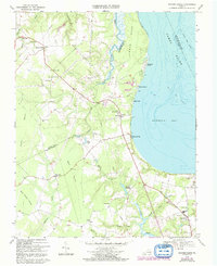 Download a high-resolution, GPS-compatible USGS topo map for Bacons Castle, VA (1992 edition)