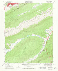 Download a high-resolution, GPS-compatible USGS topo map for Bastian, VA (1971 edition)