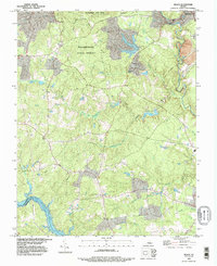 preview thumbnail of historical topo map of Chesterfield County, VA in 1994