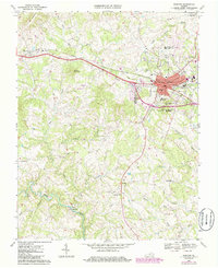 Download a high-resolution, GPS-compatible USGS topo map for Bedford, VA (1986 edition)