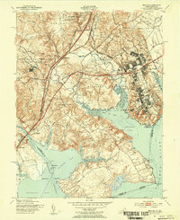 Download a high-resolution, GPS-compatible USGS topo map for Belvoir, VA (1953 edition)