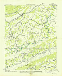Download a high-resolution, GPS-compatible USGS topo map for Ben Hur, VA (1935 edition)