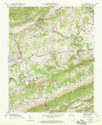Download a high-resolution, GPS-compatible USGS topo map for Ben Hur, VA (1970 edition)