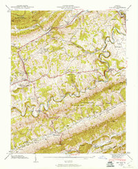Download a high-resolution, GPS-compatible USGS topo map for Ben Hur, VA (1960 edition)