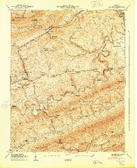 Download a high-resolution, GPS-compatible USGS topo map for Ben Hur, VA (1949 edition)