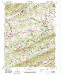 Download a high-resolution, GPS-compatible USGS topo map for Ben Hur, VA (1992 edition)