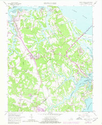 Download a high-resolution, GPS-compatible USGS topo map for Benns Church, VA (1980 edition)