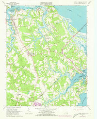Download a high-resolution, GPS-compatible USGS topo map for Benns Church, VA (1973 edition)