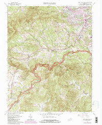 Download a high-resolution, GPS-compatible USGS topo map for Bent Mountain, VA (1984 edition)
